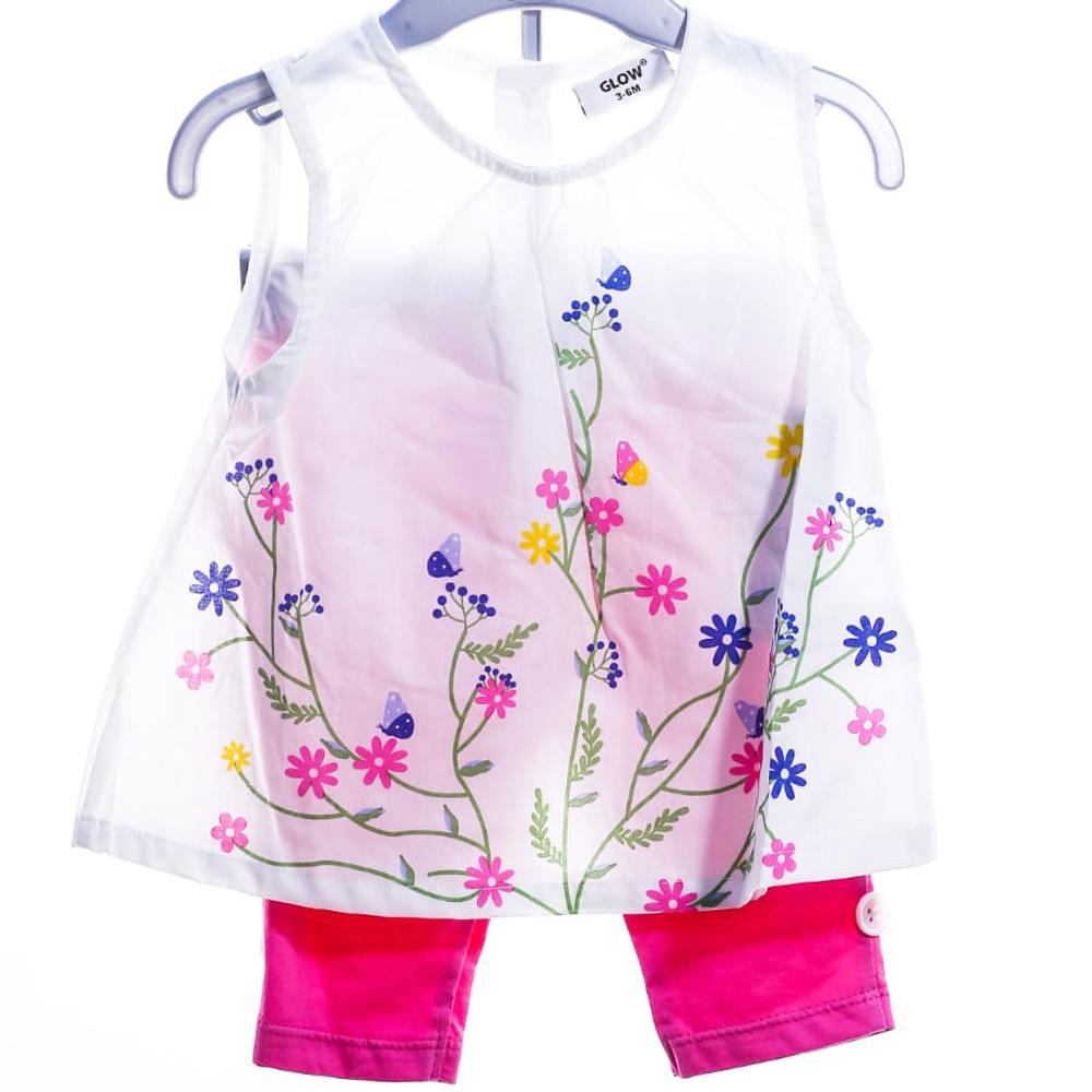 GIRLS 2PC PAJAMA SUIT MB-46-2-52 MS-20 3-6M