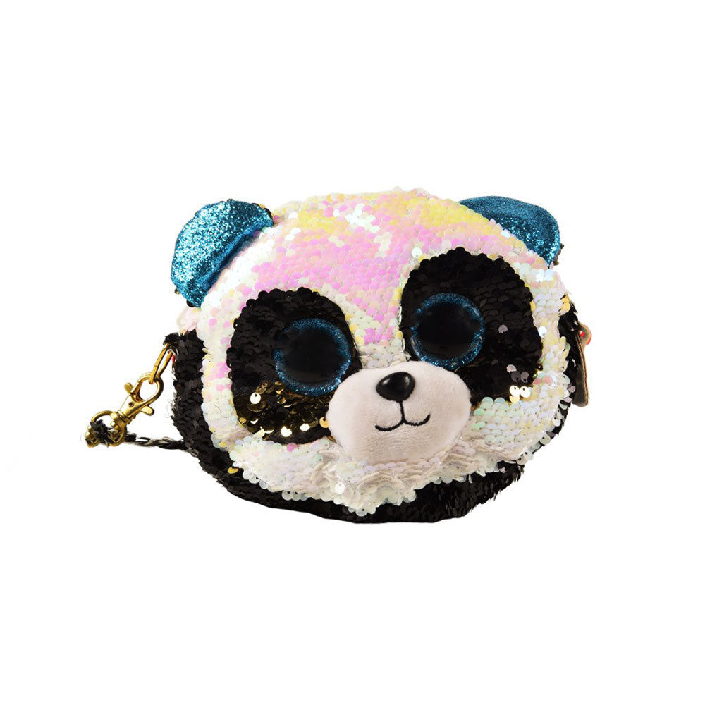 95136 TY MONEY BAG WITH PANDA FACE D