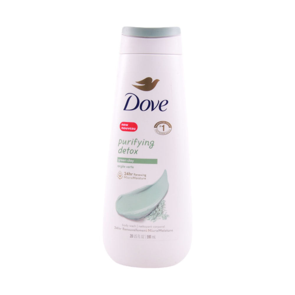 DOVE BODY WASH PURIFYING DETOX GREEN CLAY 591 ML