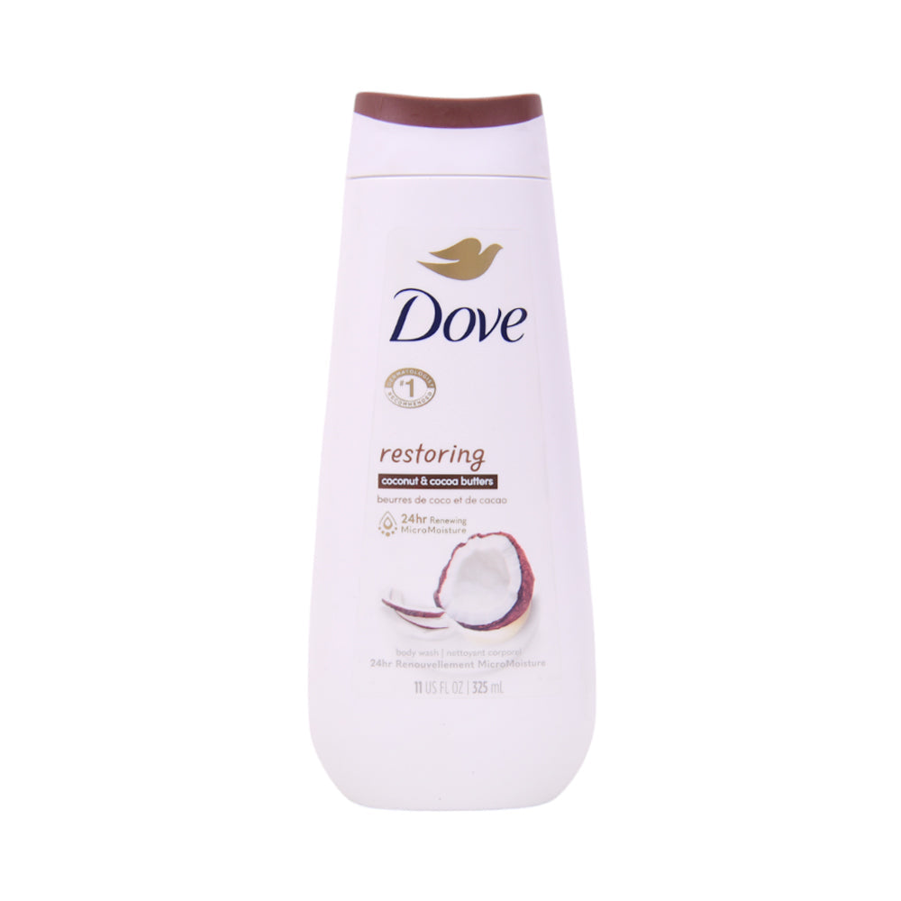 DOVE BODY WASH RESTORING COCONUT COCOA BUTTER 325 ML