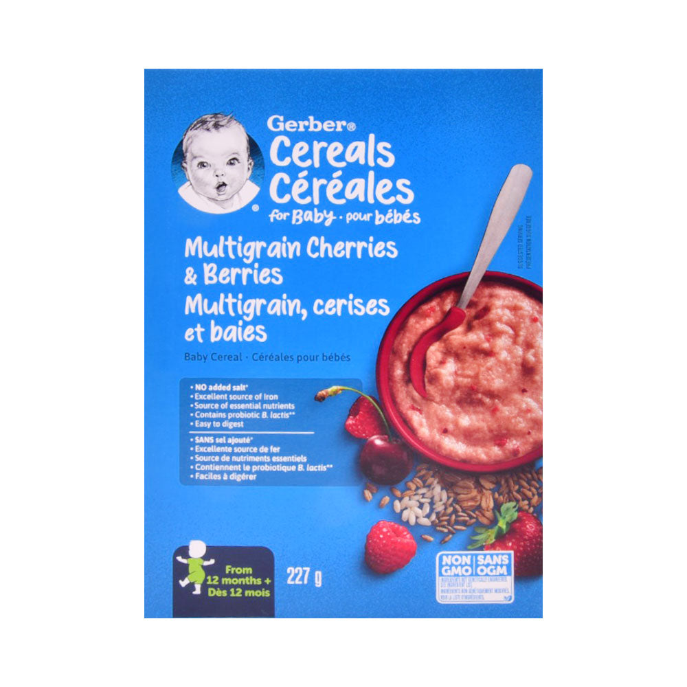 GERBER BABY CERELAC MULTIGRAIN CHERRIES BERRIES 227 GM