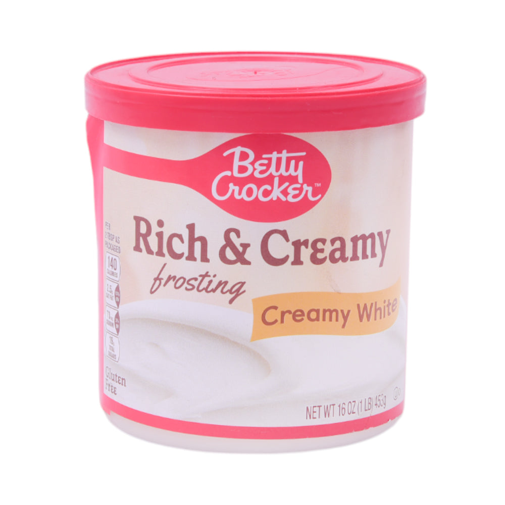 BETTY CROCKER RICK & CREAMY FROSTING CREAMY WHITE 453G
