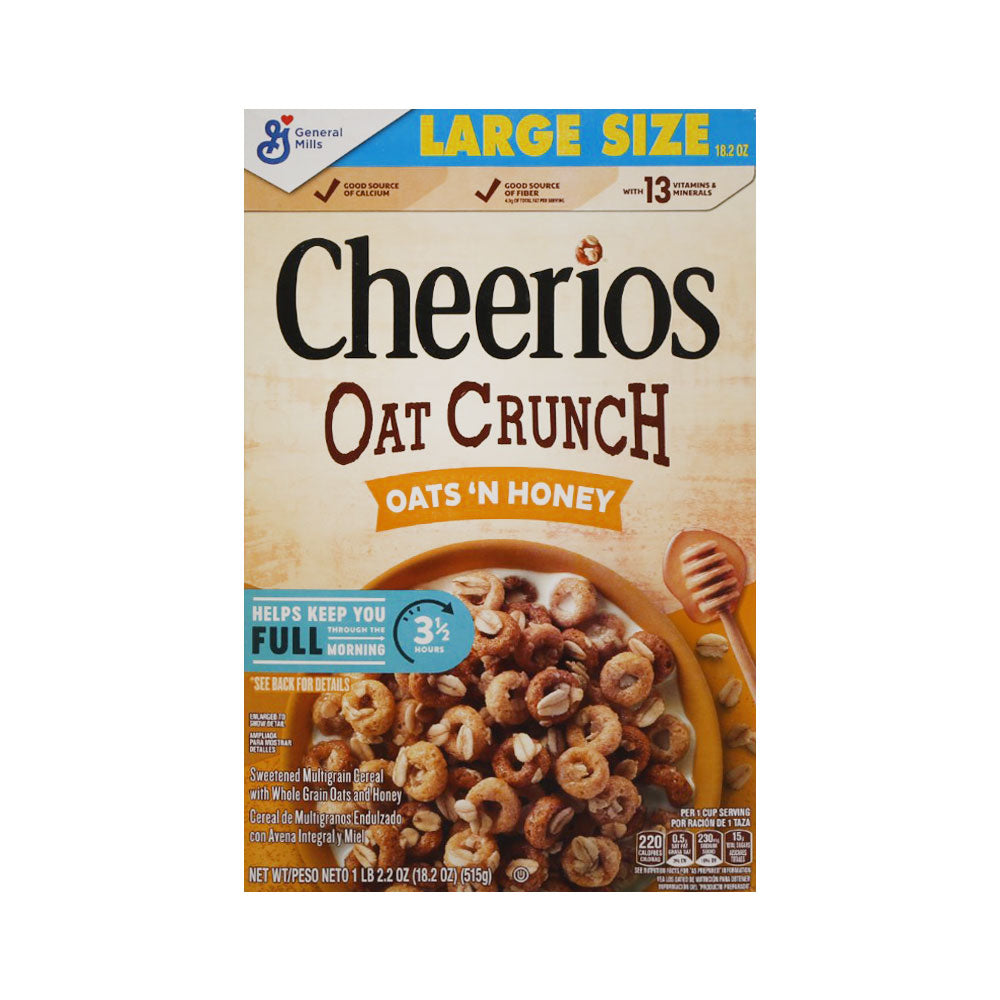 GENERAL MILLS CEREAL CHEERIOS OAT CRUNCH OATS N HONEY 515G