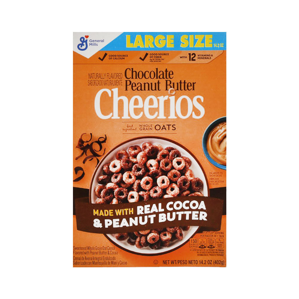 GENERAL MILLS CEREAL CHEERIOS CHOCOLATE PEANUT BUTTER 402G