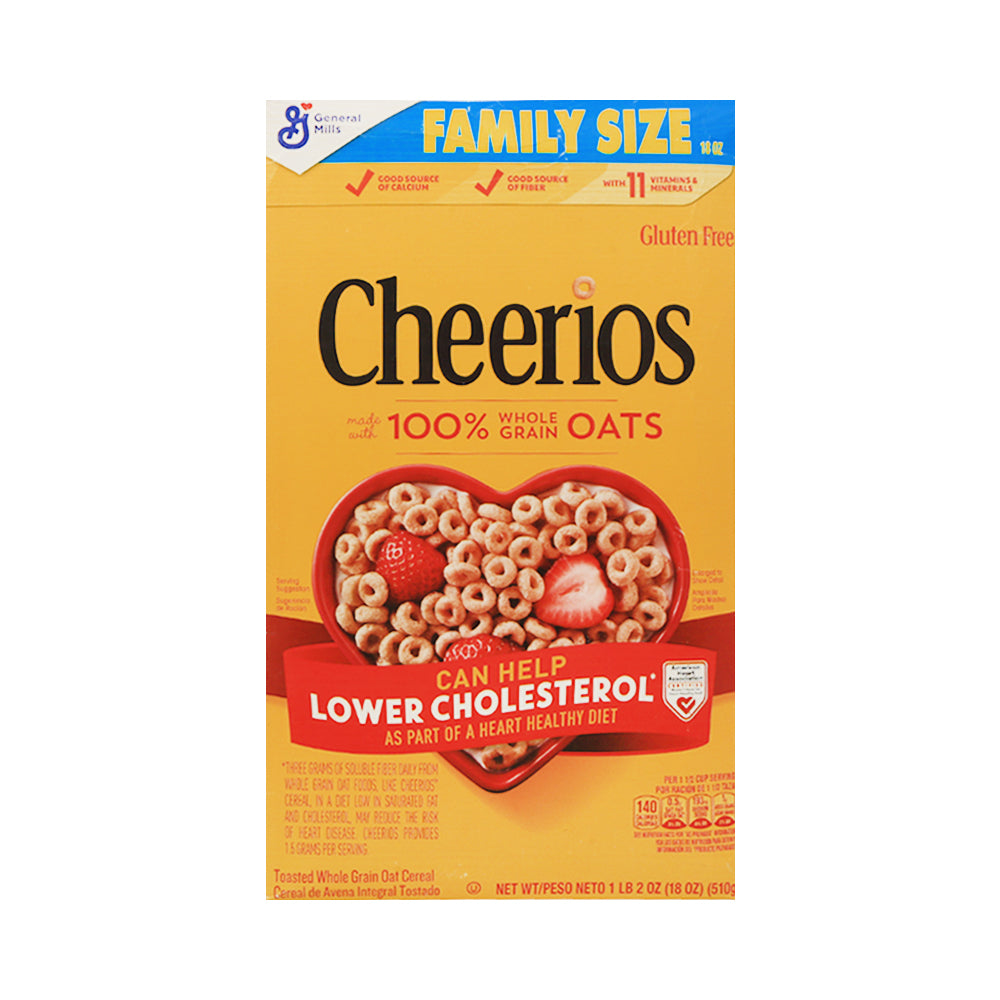 GENERAL MILLS CEREAL CHEERIOS OATS GLUTEN FREE 510G