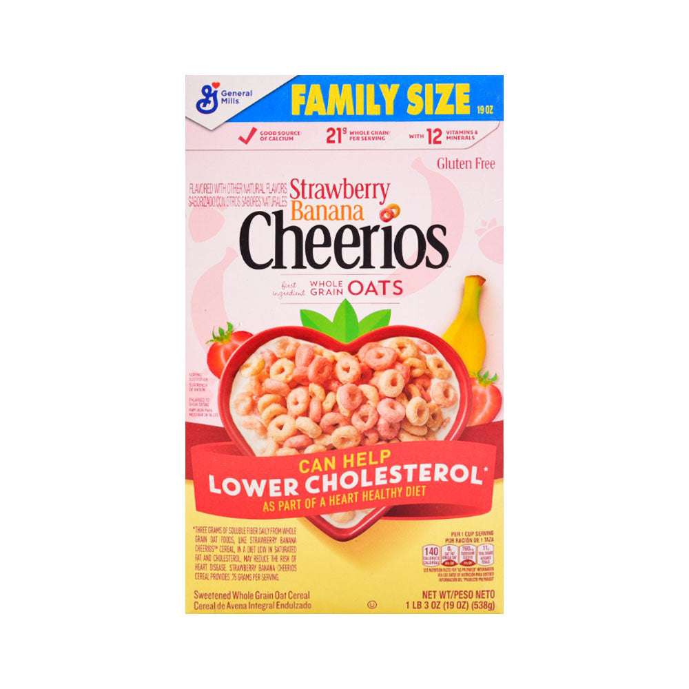 GENERAL MILLS CEREAL STRAWBERRY BANANA CHEERIOS 538 GM