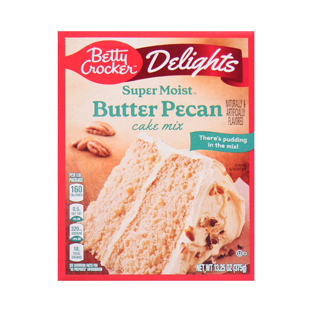 BETTY CROCKER SUPER MOIST CAKE MIX BUTTER PECAN 375 GM