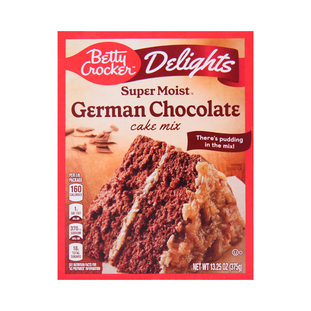 BETTY CROCKER SUPER MOIST CAKE GERMAN CHOCOLATE 375 GM