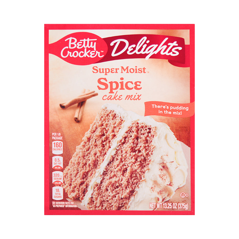 BETTY CROCKER SUPER MOIST CAKE MIX SPICE 375 GM