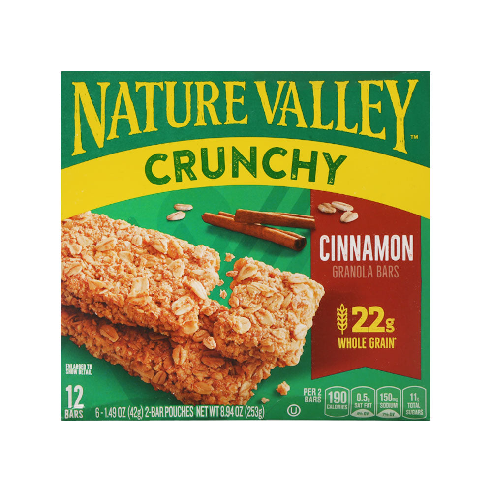 NATURE VALLEY GRANOLA BAR CINNAMON 12 BARS 253 GM