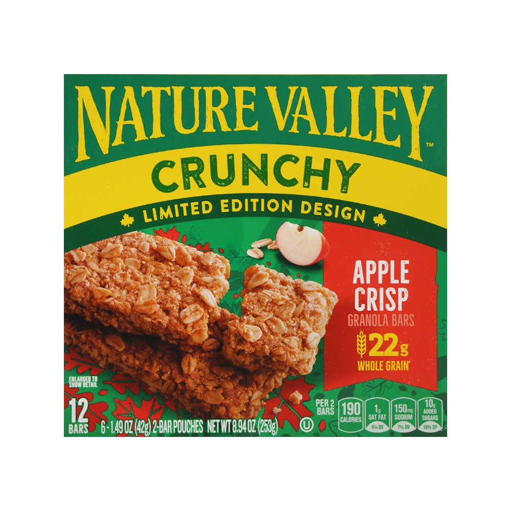 NATURE VALLEY BAR APPLE CRISPY 12 BARS 253 GM