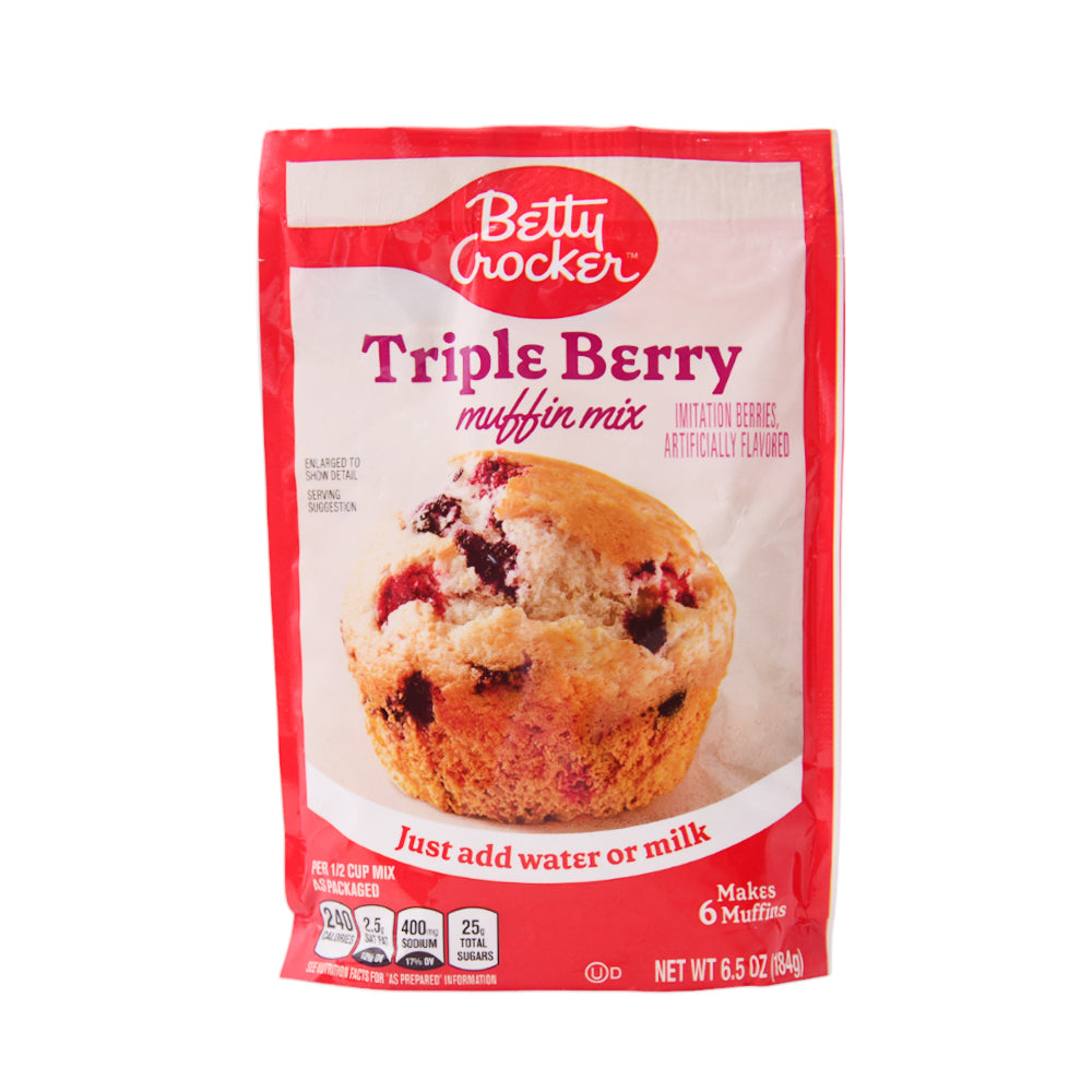 BETTY CROCKER MUFFIN TRIPPLE BERRY MIX 184G