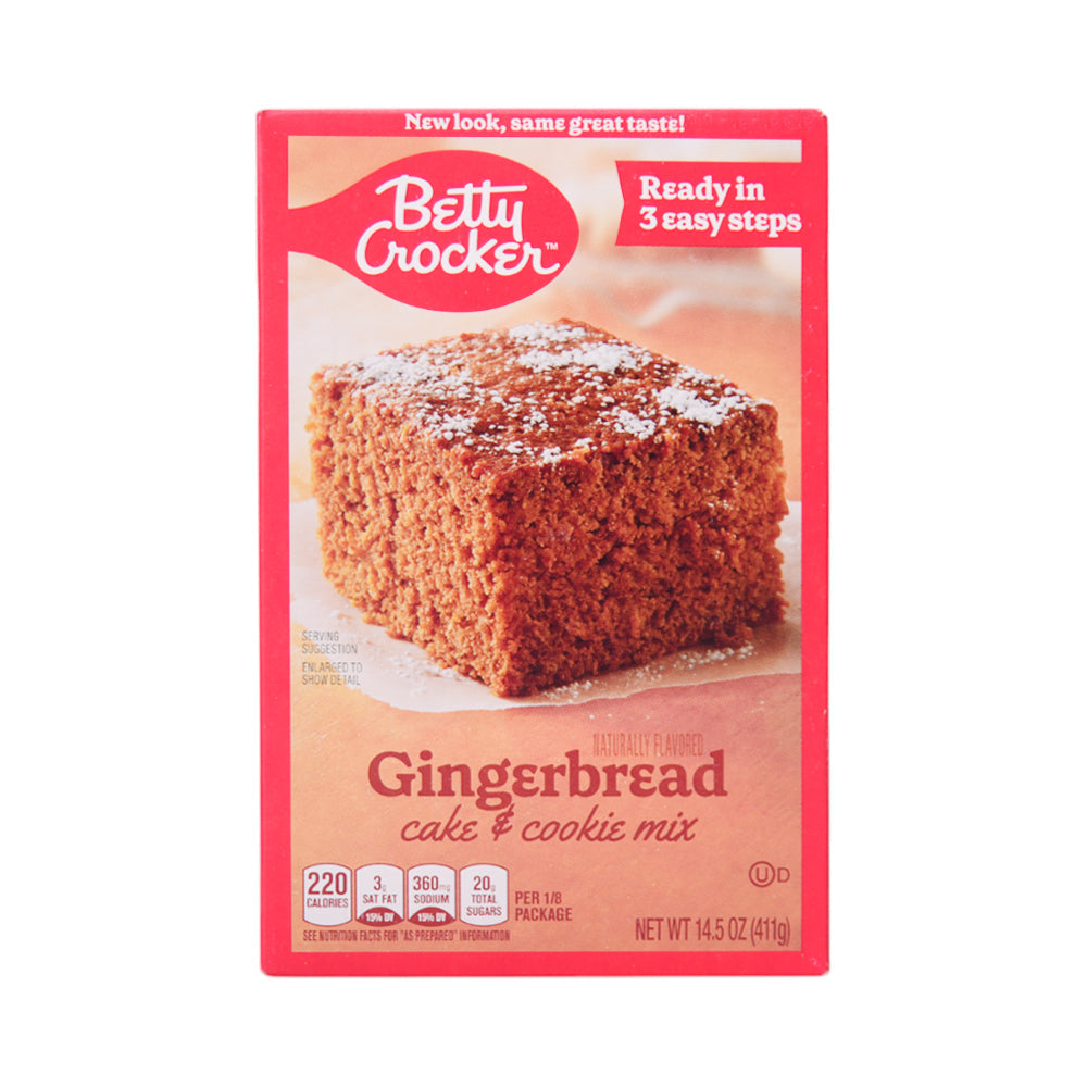 BETTY CROCKER GINGER BREAD CAKE & COOKIE MIX 411G
