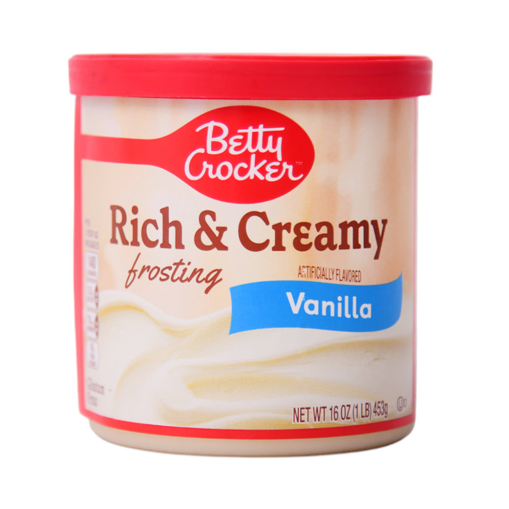BETTY CROCKER RICK & CREAMY FROSTING VANILLA 453G