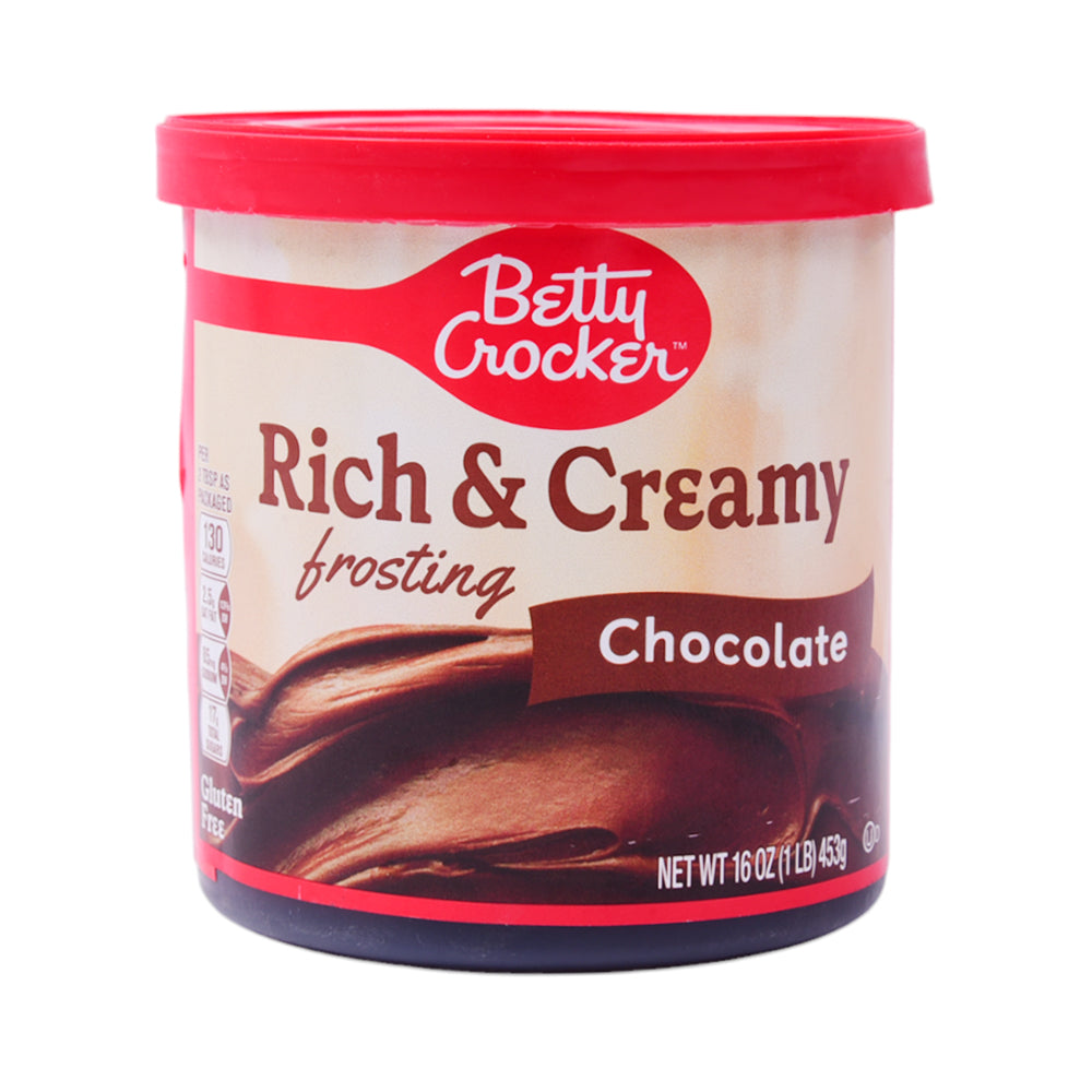 BETTY CROCKER RICH & CREAMY FROSTED CHOCOLATE 453G