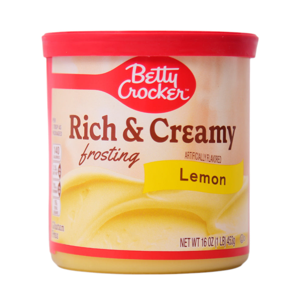 BETTY CROCKER RICK & CREAMY FROSTING LEMON 453G