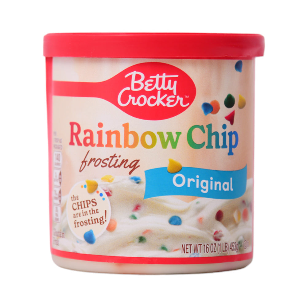 BETTY CROCKER RAINBOW CHIP FROSTING ORIGINAL 453G