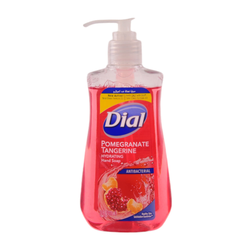 DIAL LIQUID HAND SOAP ANTI BACTERIAL POMEGRANTE TANGERINE 22