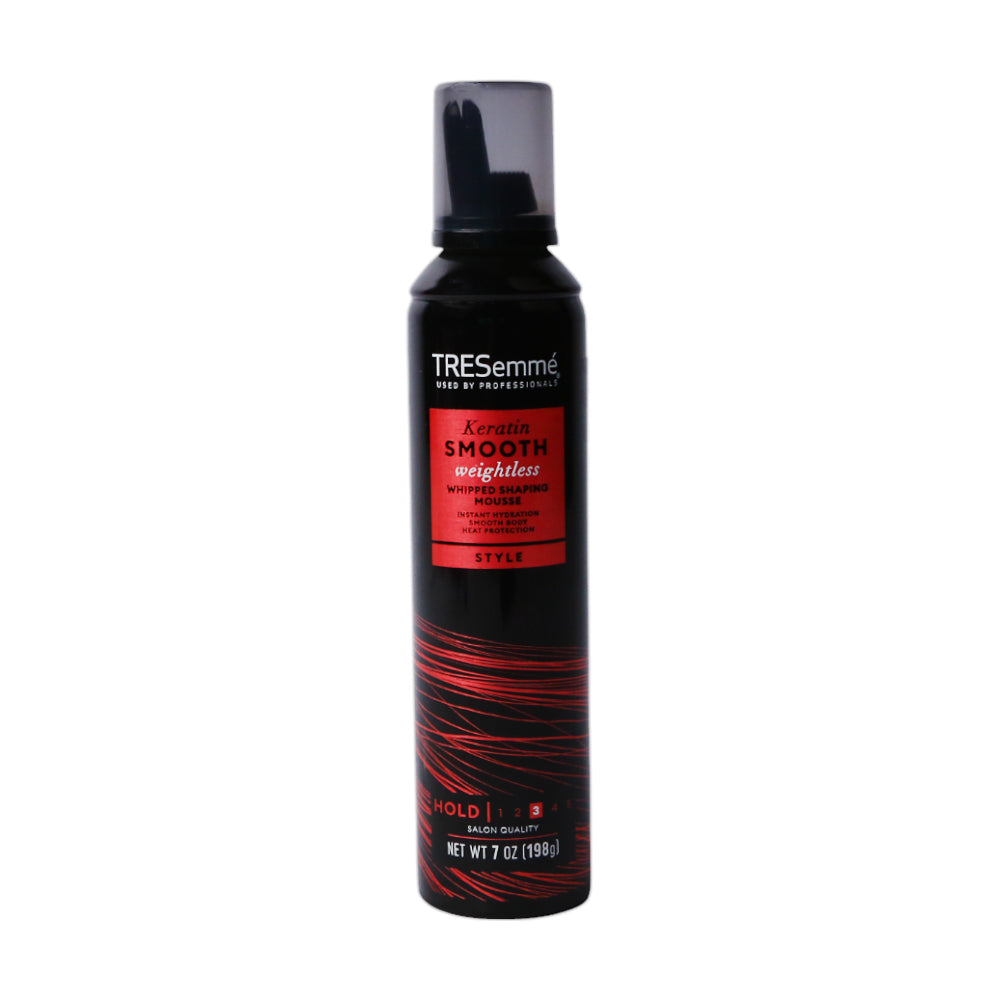 TRESEMME HAIR MOUSSE KERATIN SMOOTH WEIGHTLESS 198 GM