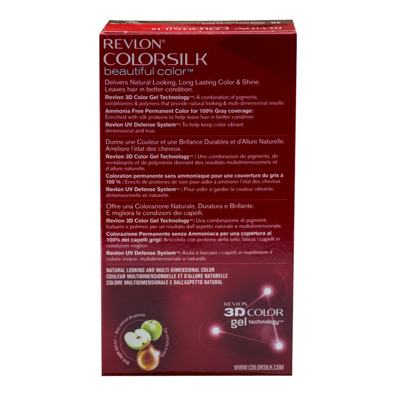 REVLON HAIR COLOR SILK MEDIUM GOLDEN CHESTNUT BROWN 46