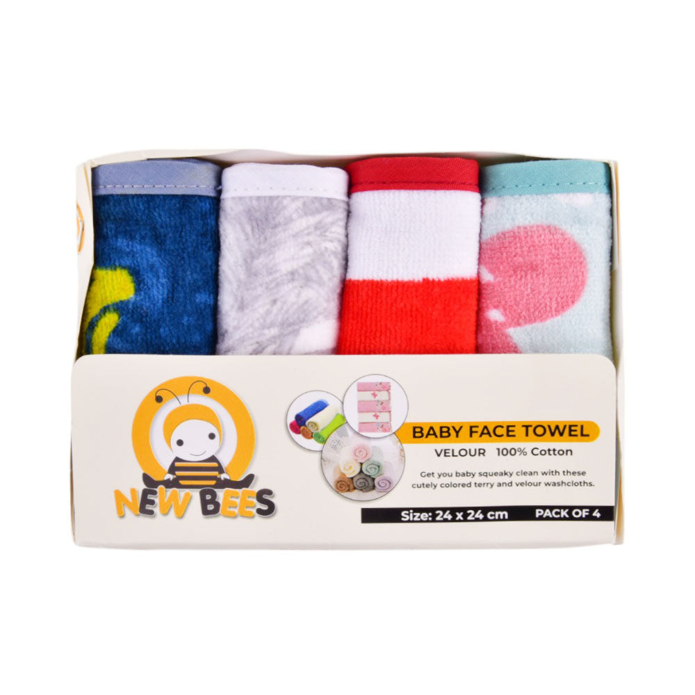 NEW BEES BABY FACE TOWEL VELOUR MZW-23