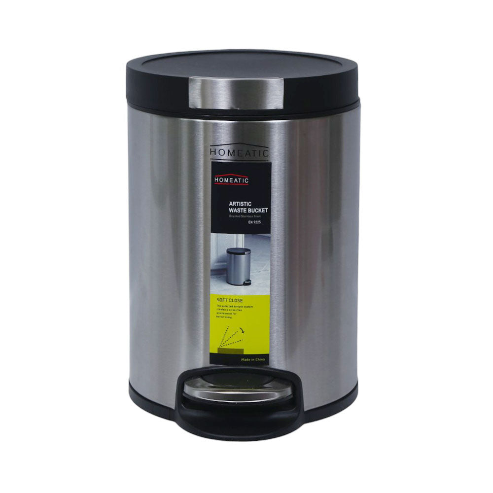 DUSTBIN 5LTR STAINLESS STEEL EK9225-5