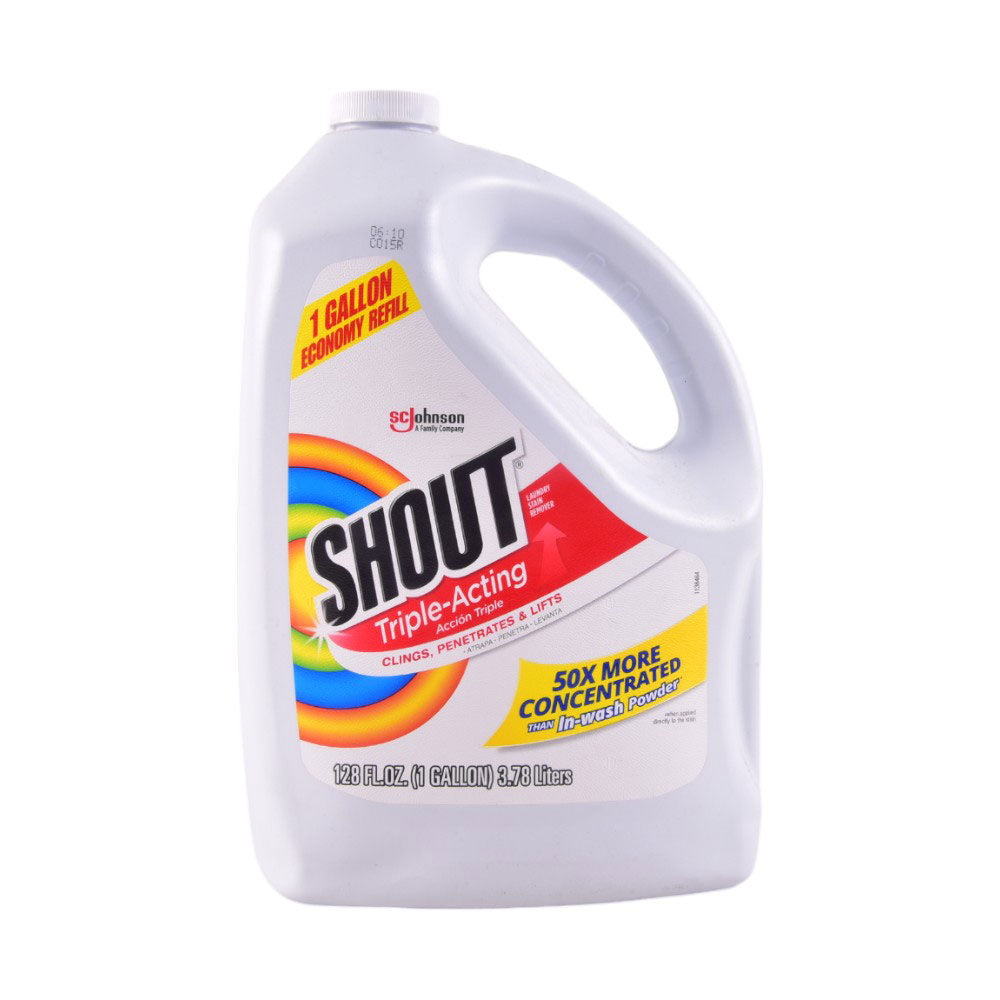 JOHNSONS SHOUT TRIPLE ACTION STAIN REMOVER 3.78 LTR