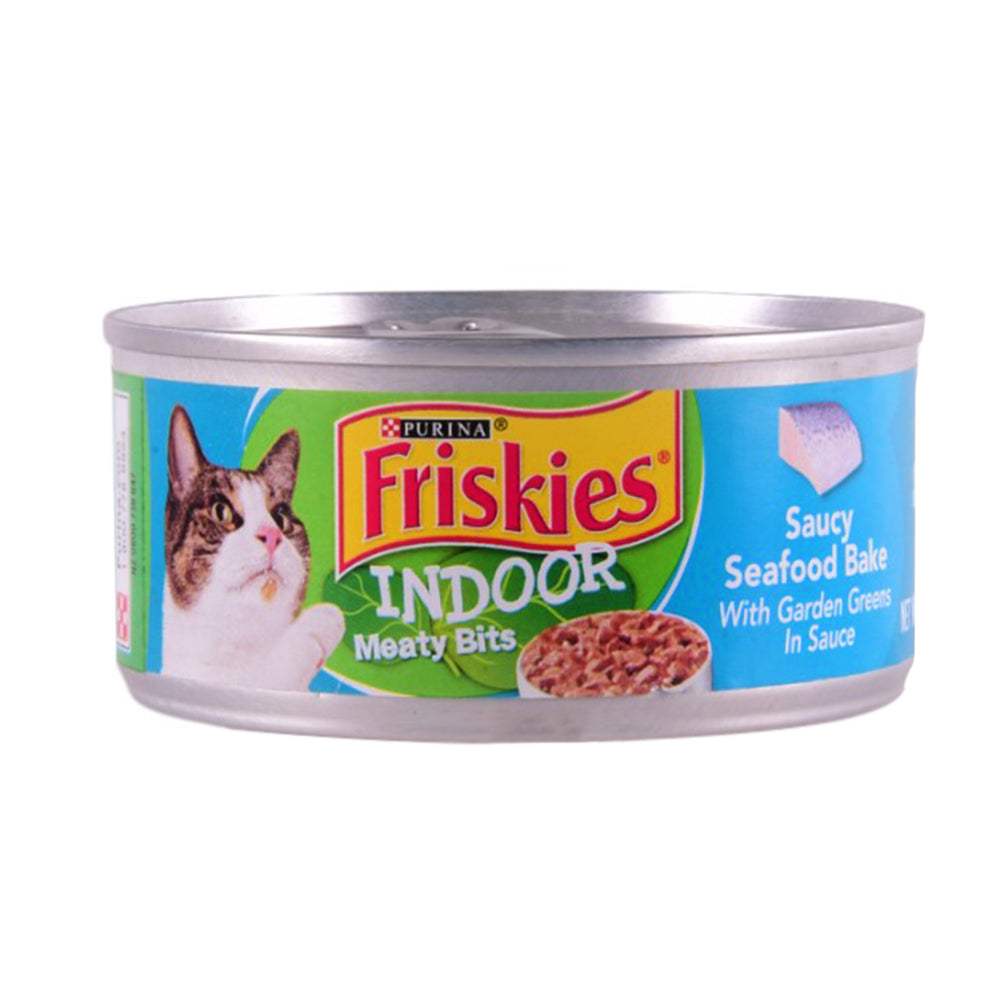 PURINA FRISKIES CAT FOOD INDOOR SEAFOOD BAKE 156 GM