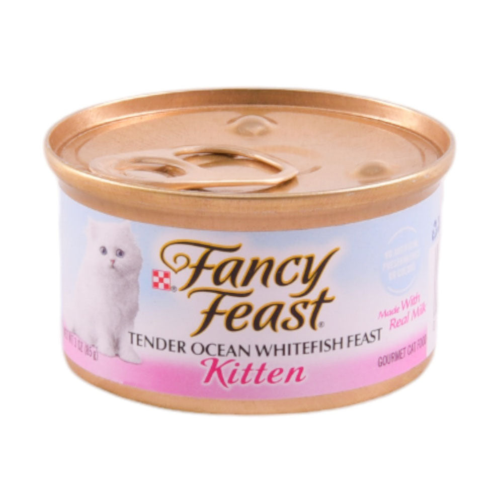 FANCY FEAST CAT FOOD TENDER OCEAN WHITE FISH FEAST 85 GM
