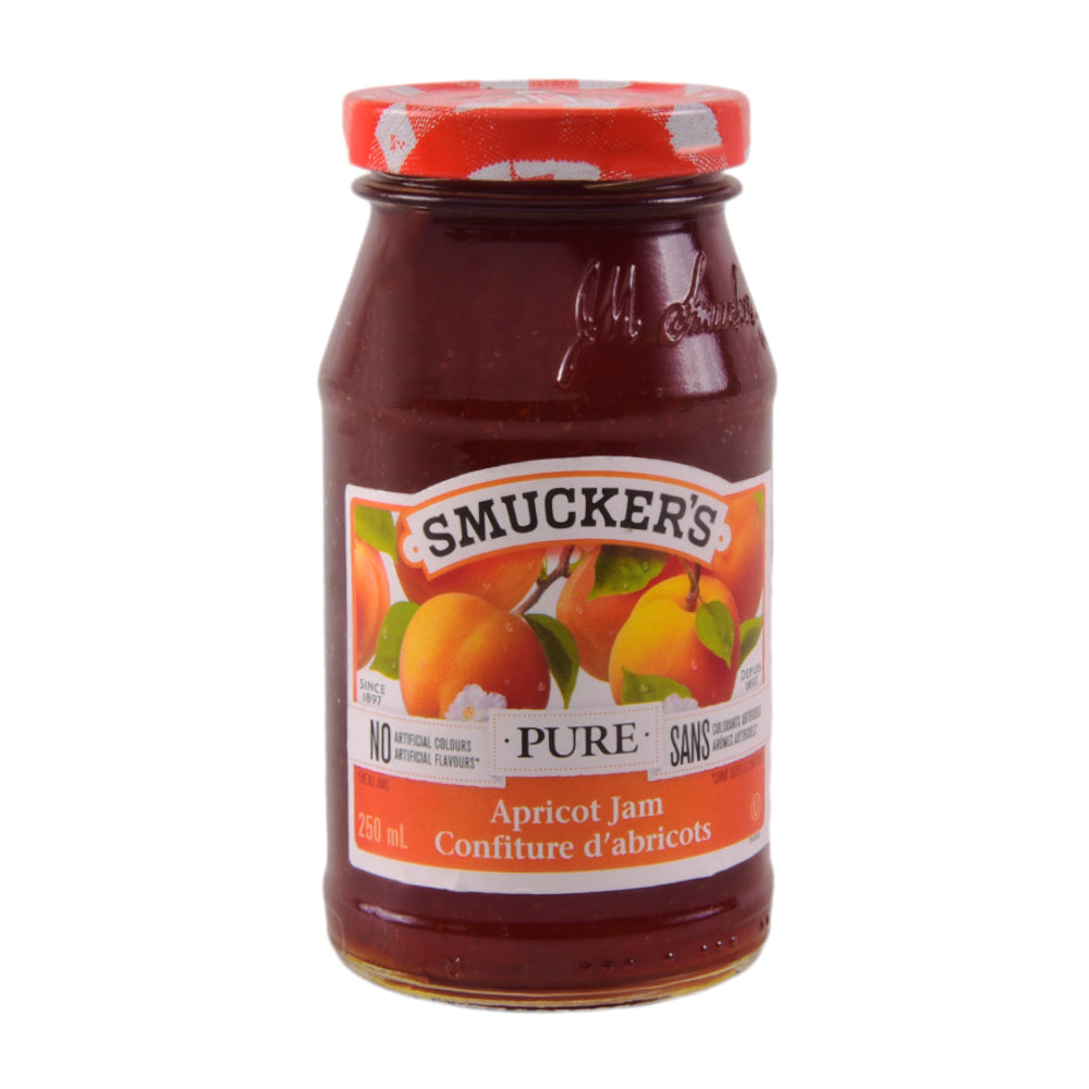 SMUCKERS PURE JAM APRICOT CONFITURE 250 ML