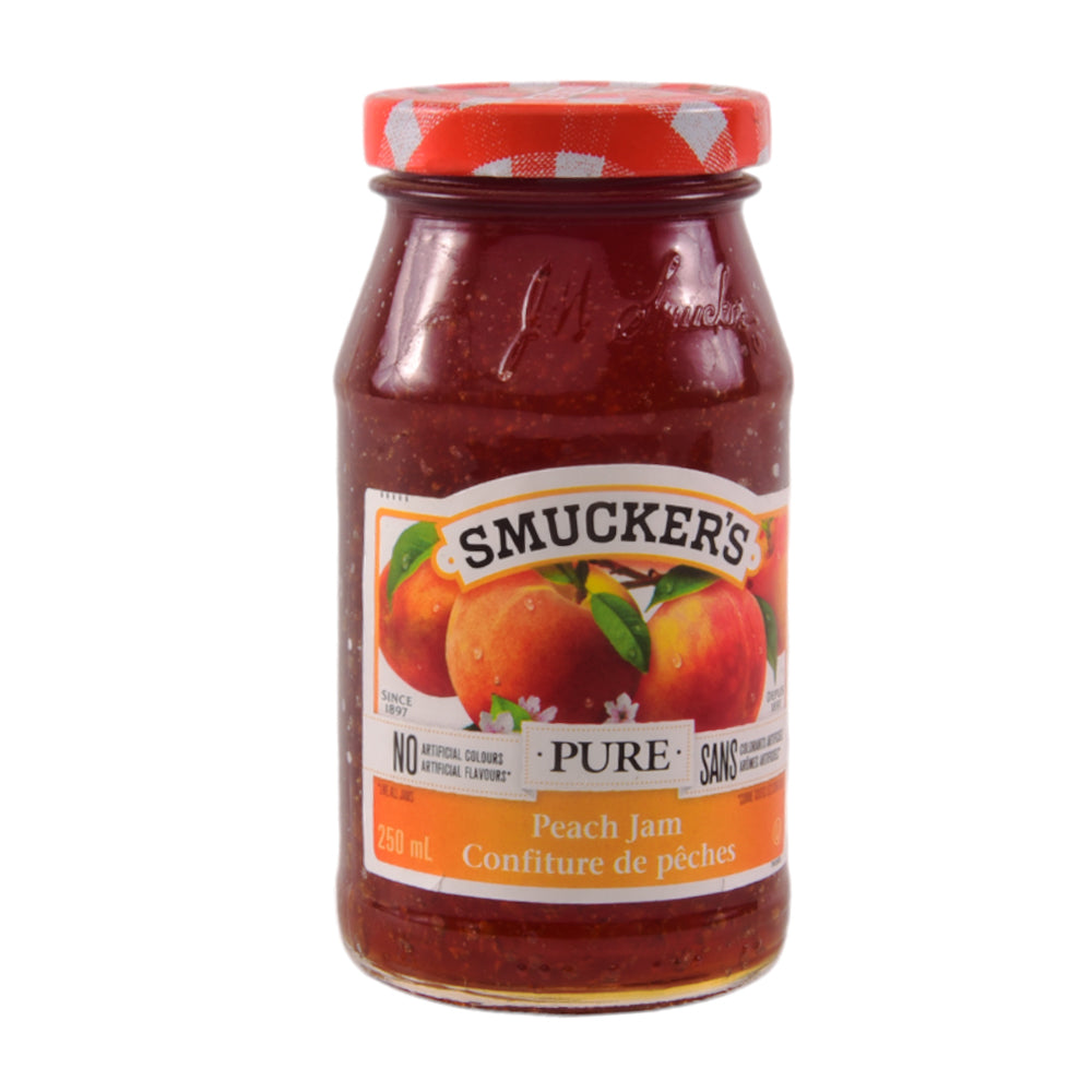 SMUCKERS PURE JAM PEACH CONFITURE 250 ML