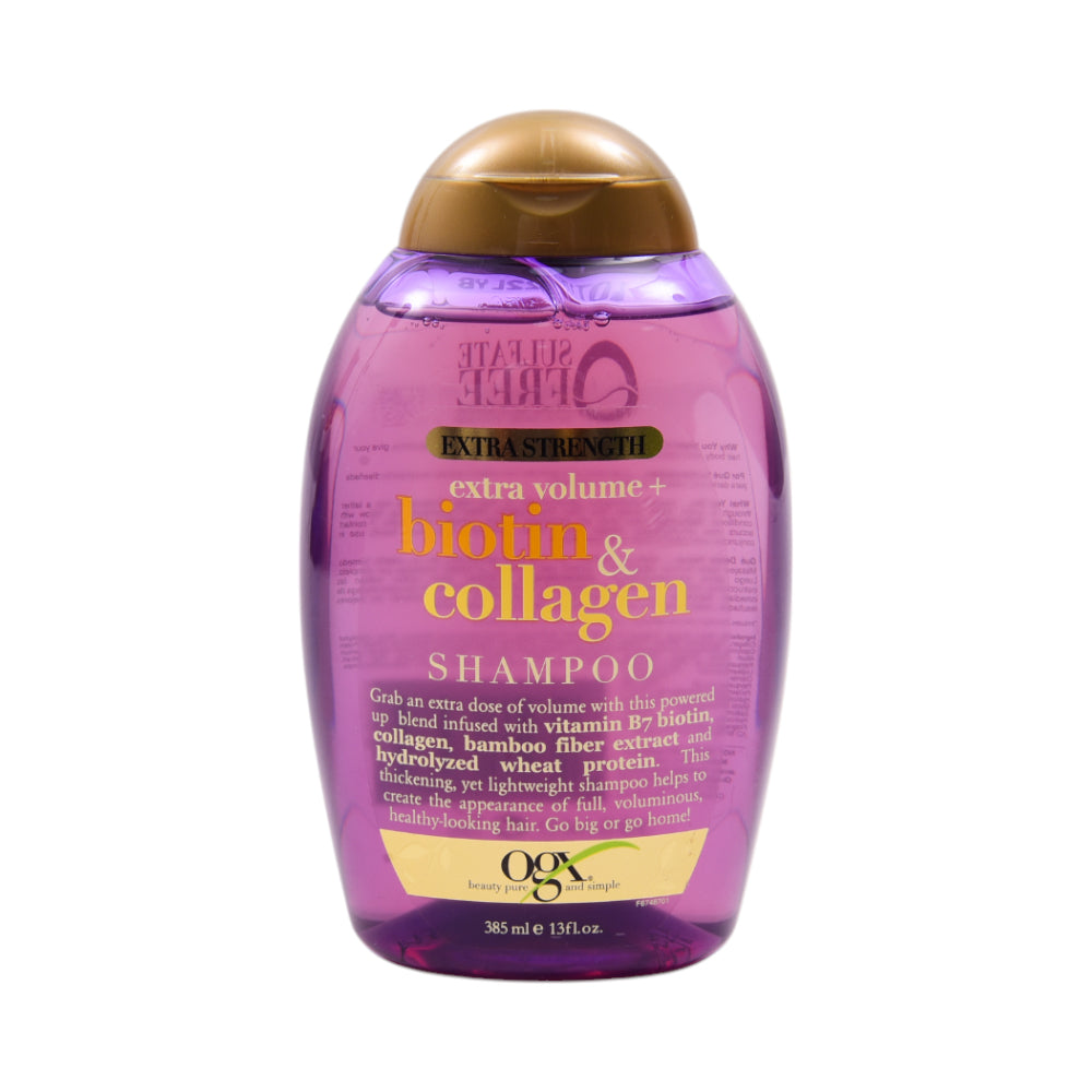 OGX SHAMPOO BIOTIN COLLAGEN EXTRA VOLUME USA 385ML