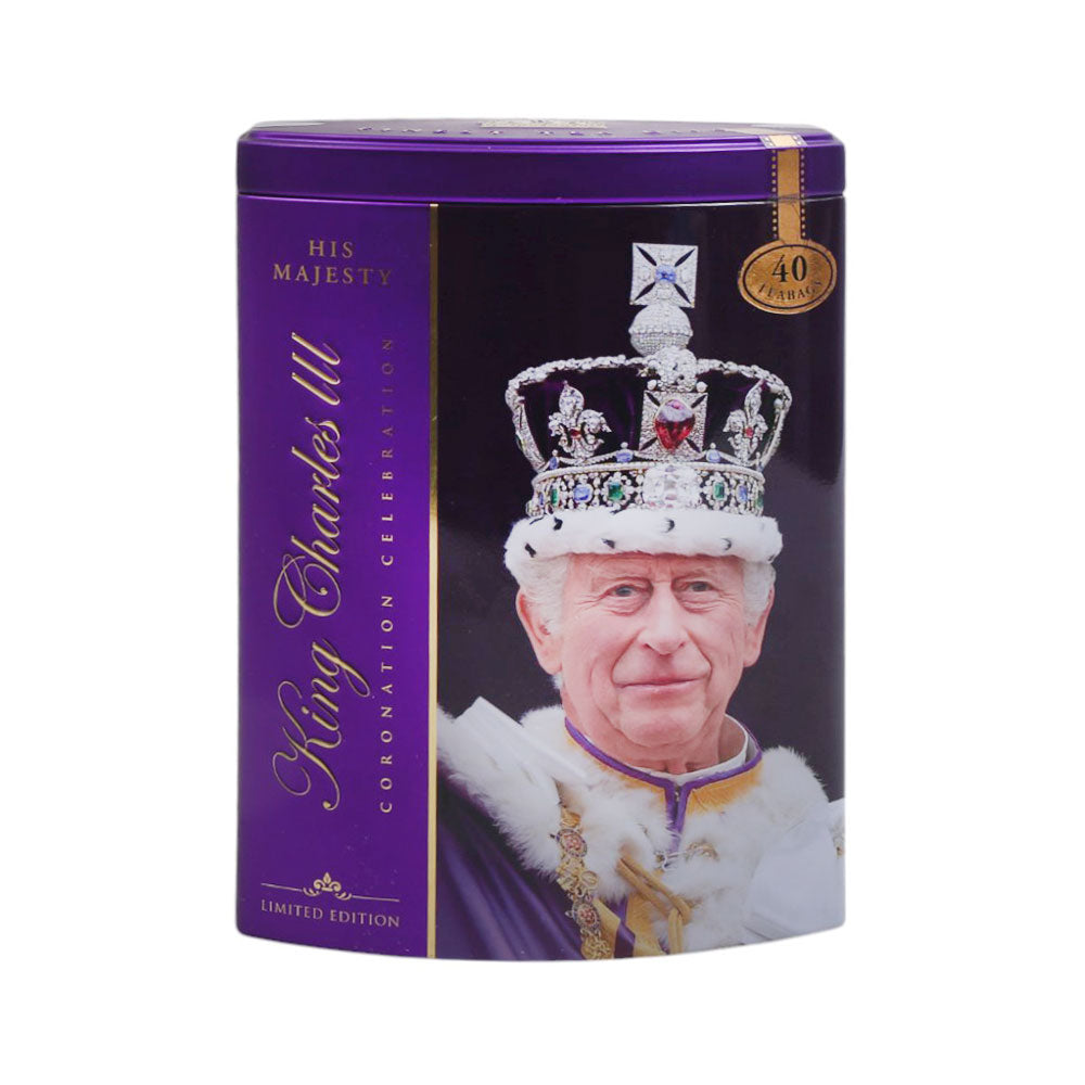 AHMAD TEA KING CHARLES CORONATION CADDY PURPLE 40X2G