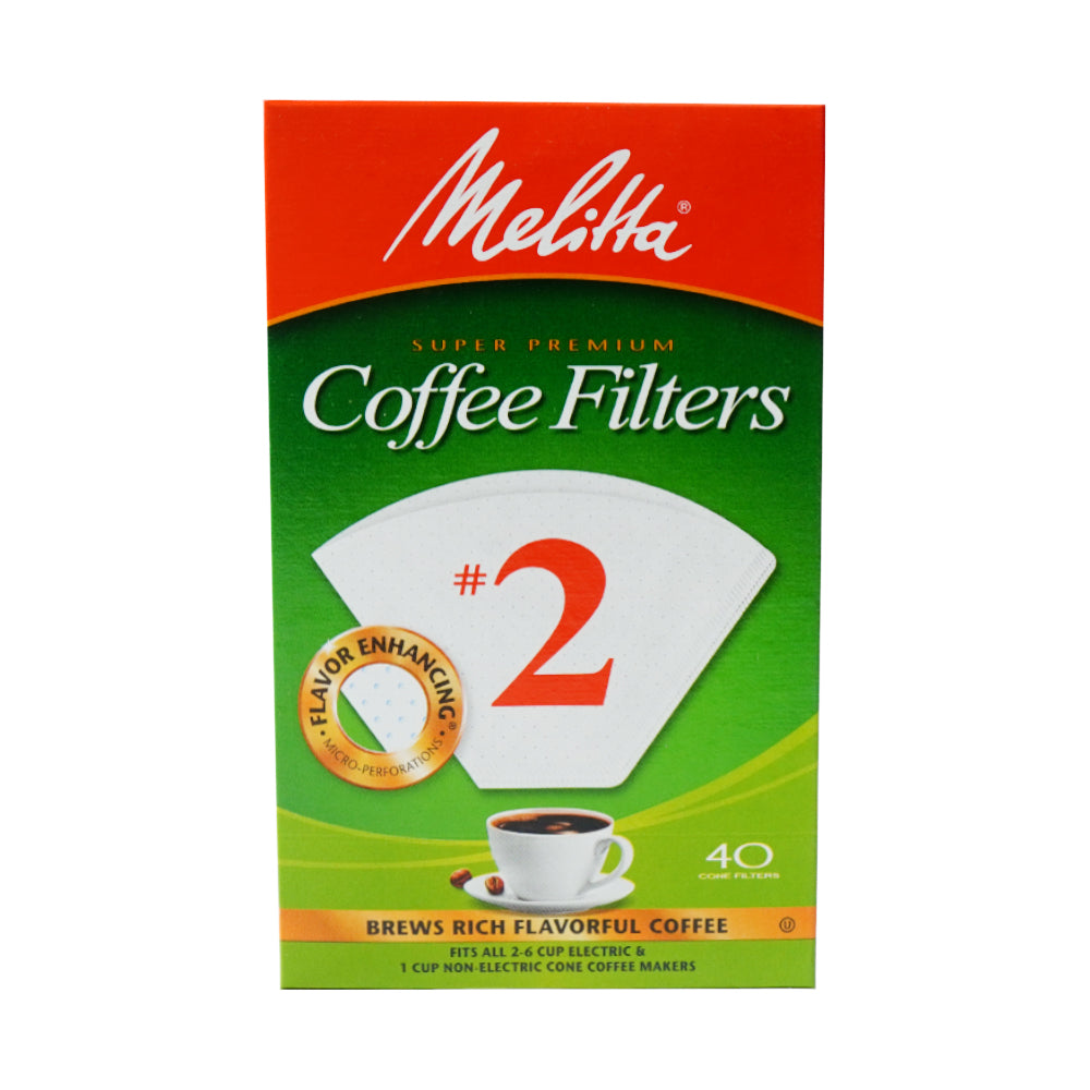 MELITTA COFFEE FILTERS #2 40 PCS