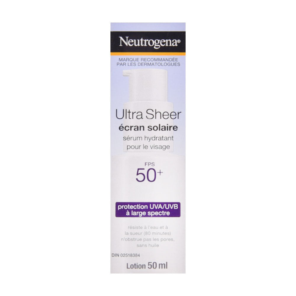NEUTROGENA ULTRA SHEER FPS 50+ LOTION 50ML