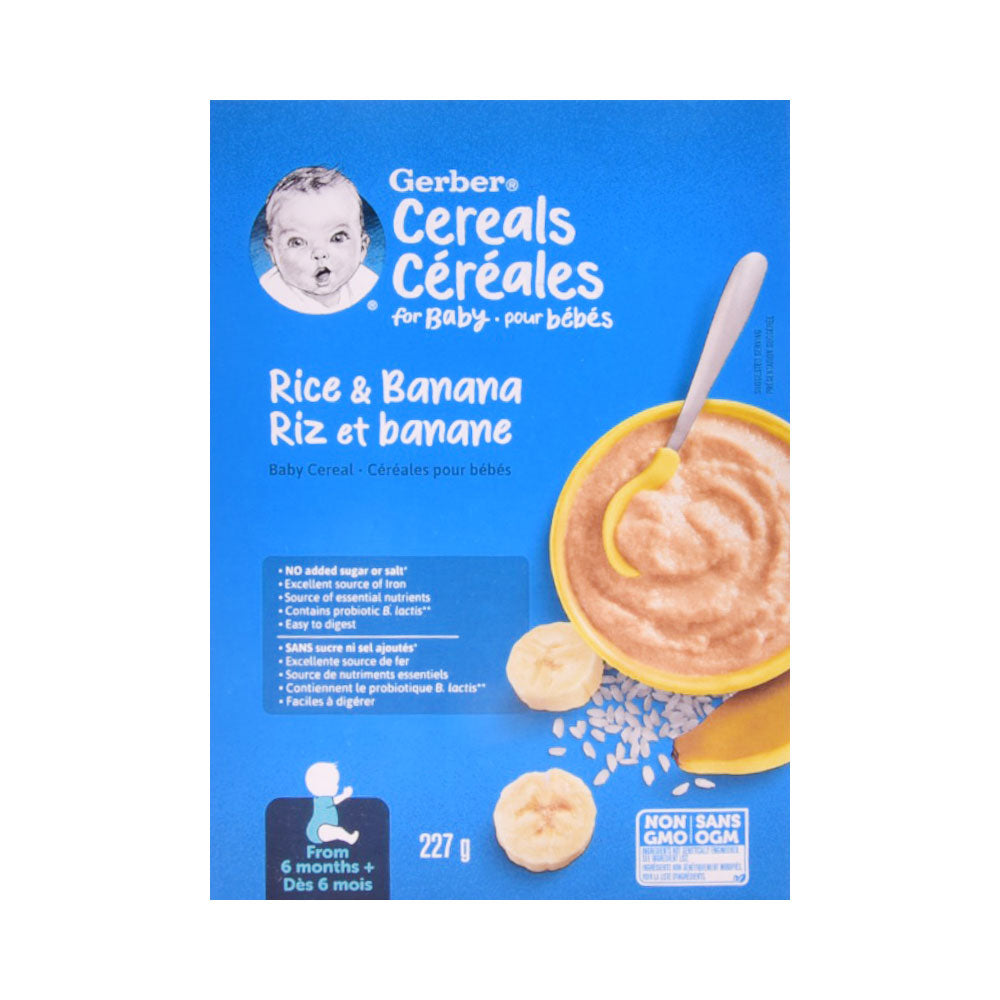 GERBER BABY CERELAC RICE BANANA 6 MONTH 227 GM