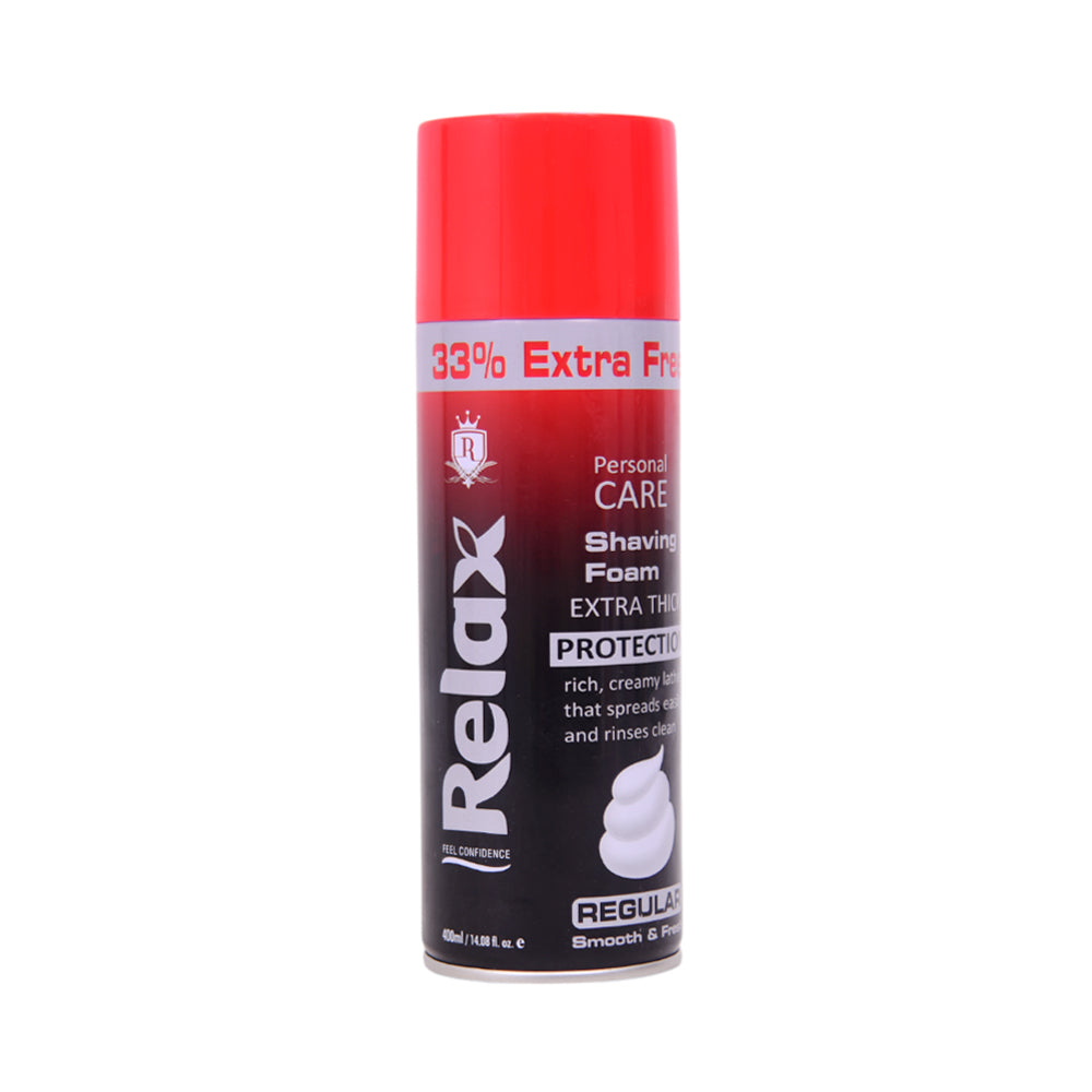 RELAX SHAVING FOAM EXTRA THICK REGULAR SMOOTH & FRESH 400 ML