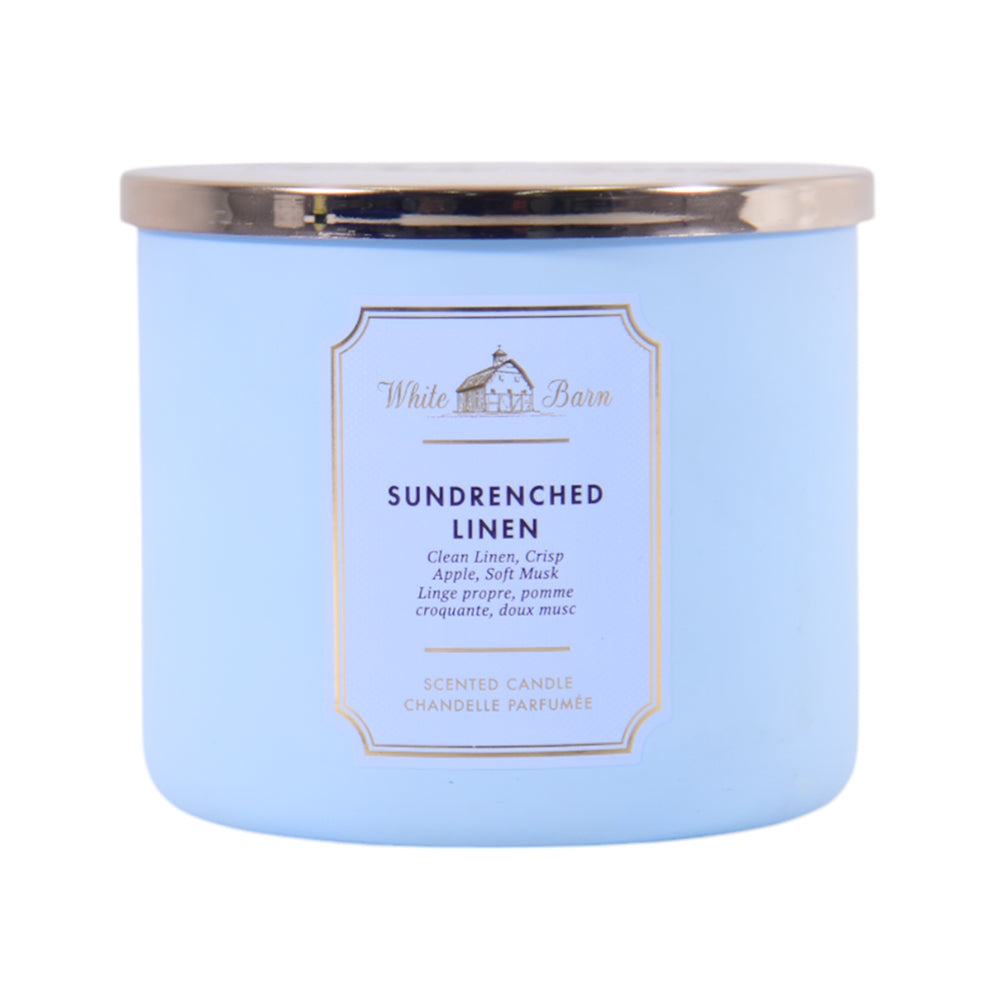 BBW CANDLE 3 WICK SUMDRENCHED LINEN 411G