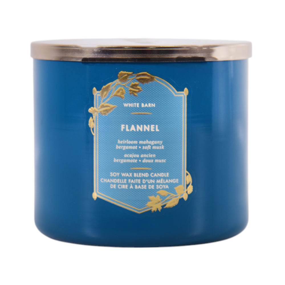 BBW BODY CANDLE 3 WICK FLANNEL 411 GM