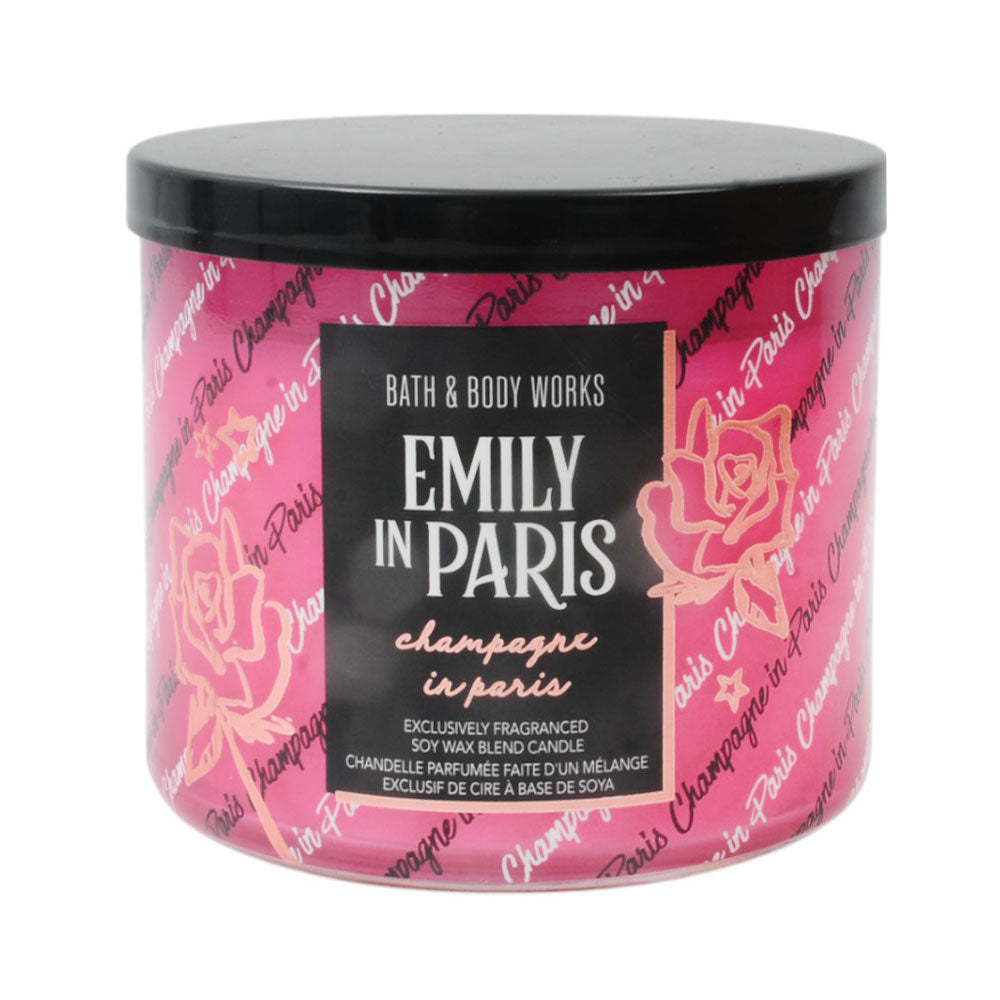 BATH & BODY WORKS CANDLE 3 WICK EMILY IN PARIS CHAMPAGNE 411