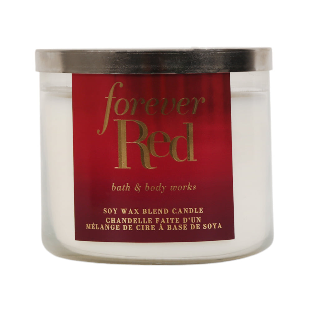 BATH & BODY WORKS CANDLE 3 WICK FOREVER RED 411G