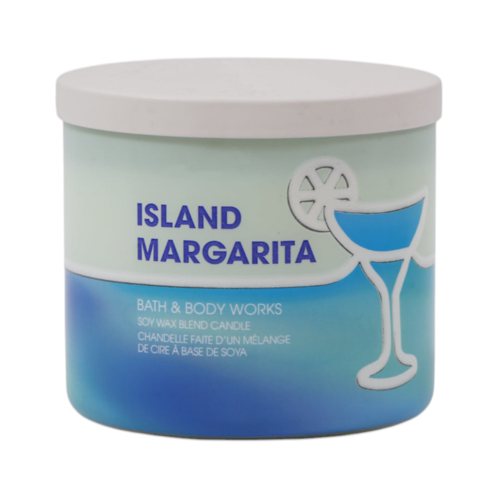 BBW SCENTED CNDLE 3 WICK ISLAND MARGARITA WOY WAX BLED CANDL