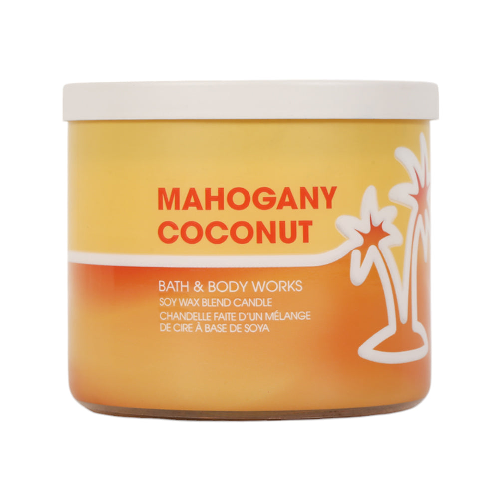 BBW CANDLE 3 WICK MAHOGANY COCONUT 411 G