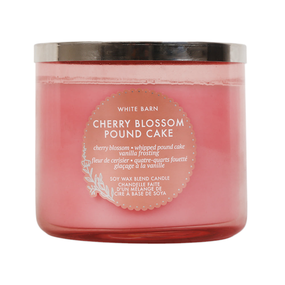 BBW CANDLE 3 WICK CHERRY BLOSSOM POND CAKE 411 G