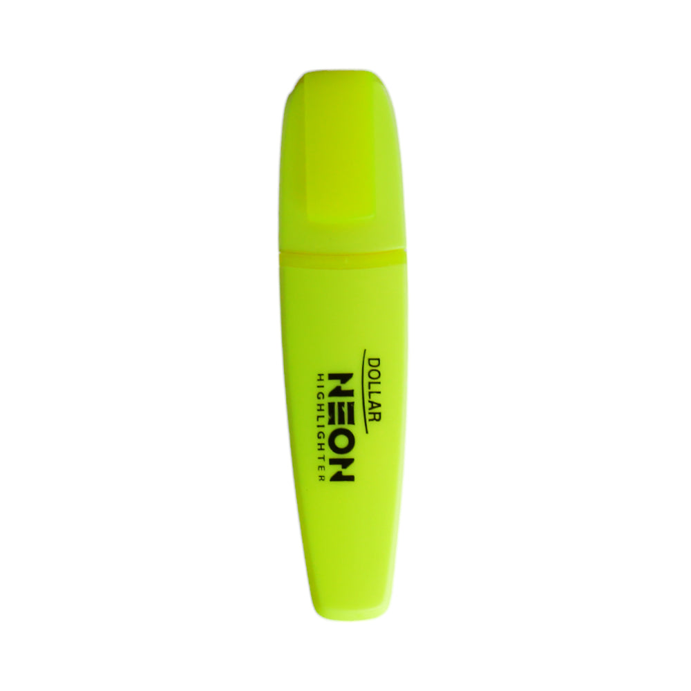 HL-625 DOLLAR NEON HIGHLIGHTER YELLOW 1PC