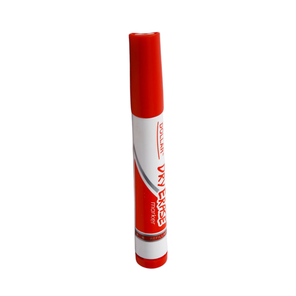 11540 DOLLAR MARKER DRY ERASE RED 1PC