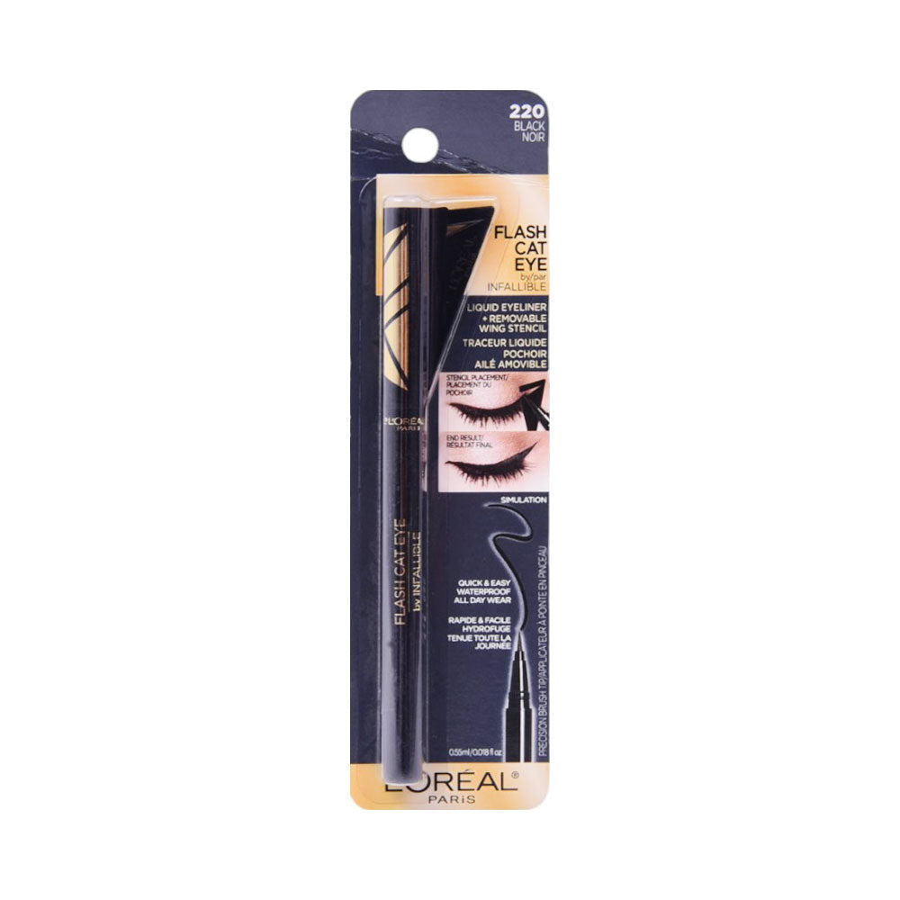LOREAL FLASH CAT EYE LINER 220 BLACK NOIR 0.55ML