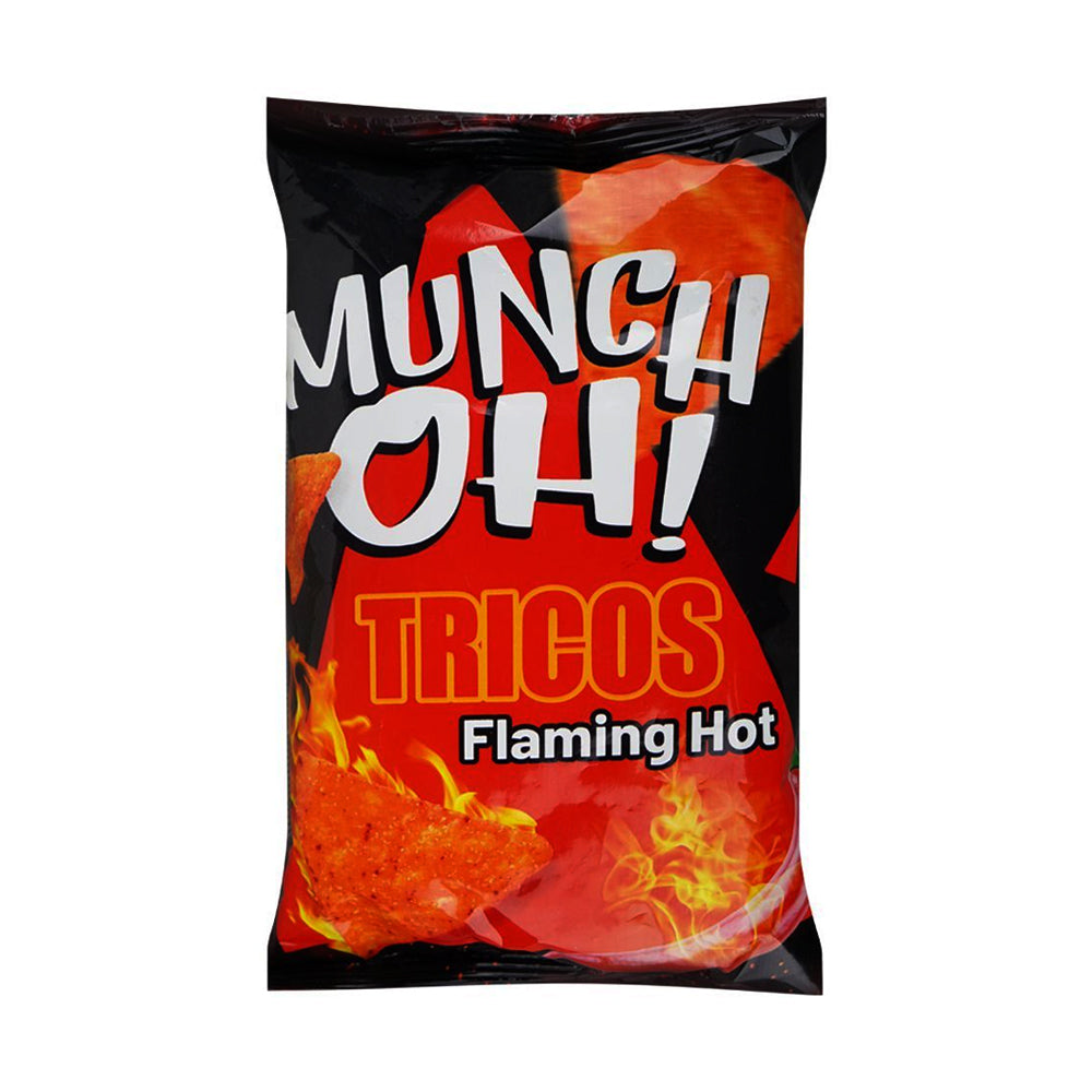 MUNCH OH TRICOS SNACKS FLAMING HOT 64 GM