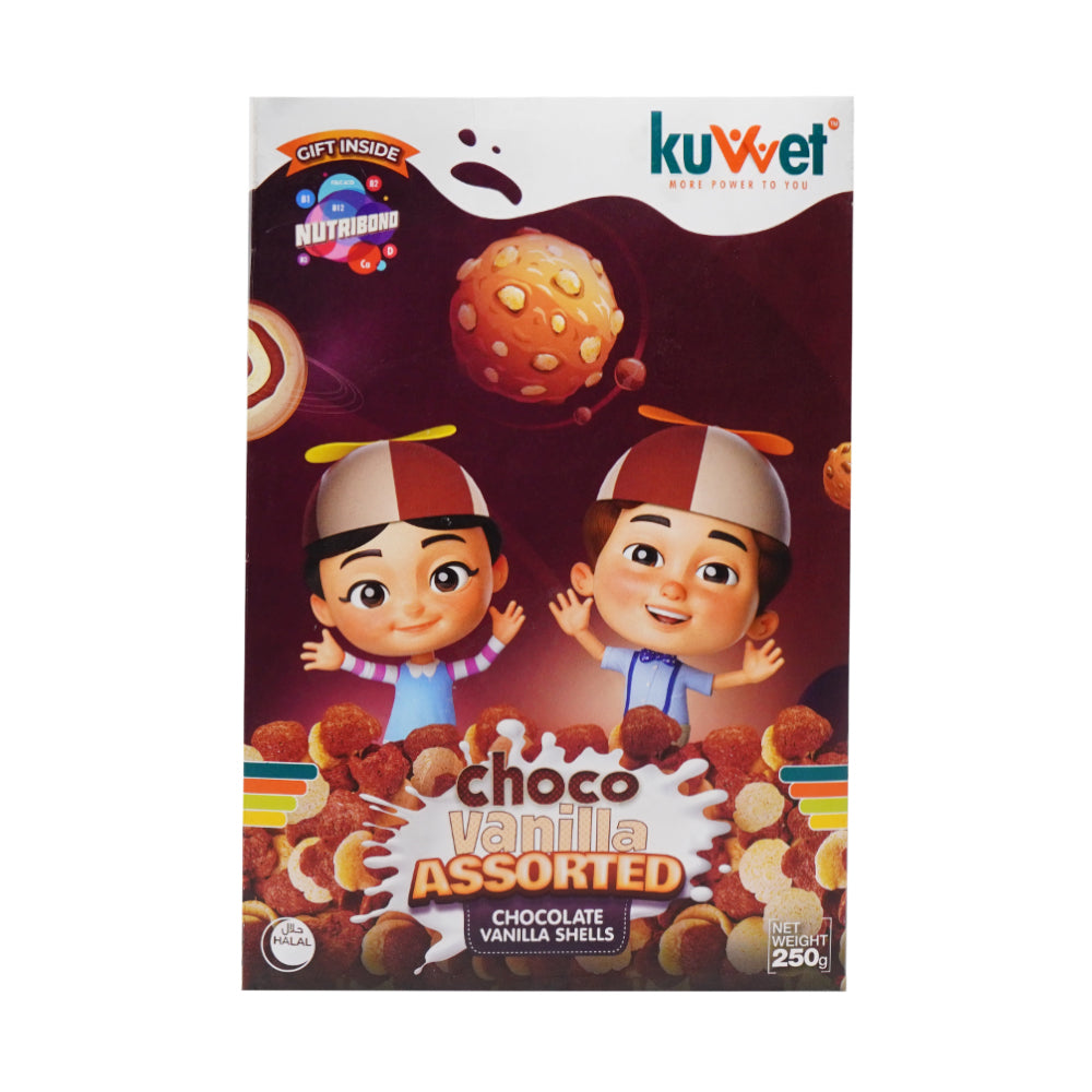 KUVVET CHOCO VANILLA ASSORTED CHOCOLATE 250GM