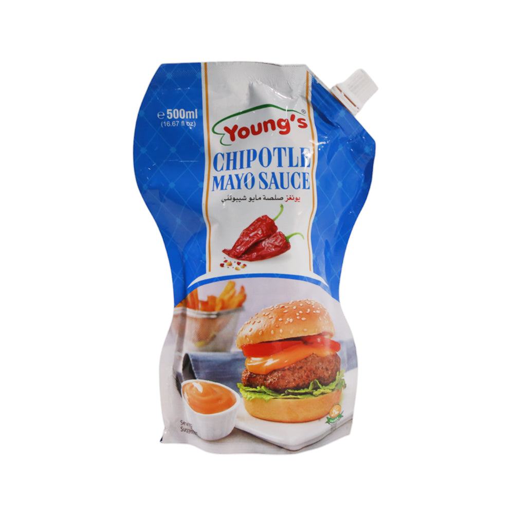 YOUNGS MAYO CHIPOTLE 500ML POUCH